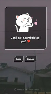 Script HTML Bucin - Jangan Ngambek Lagi Ya!