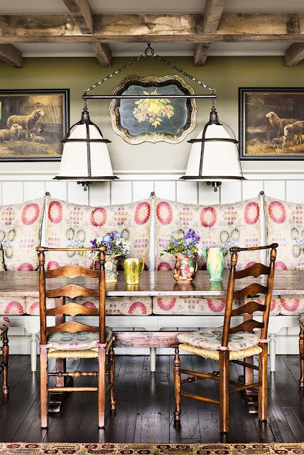 French country dining nook