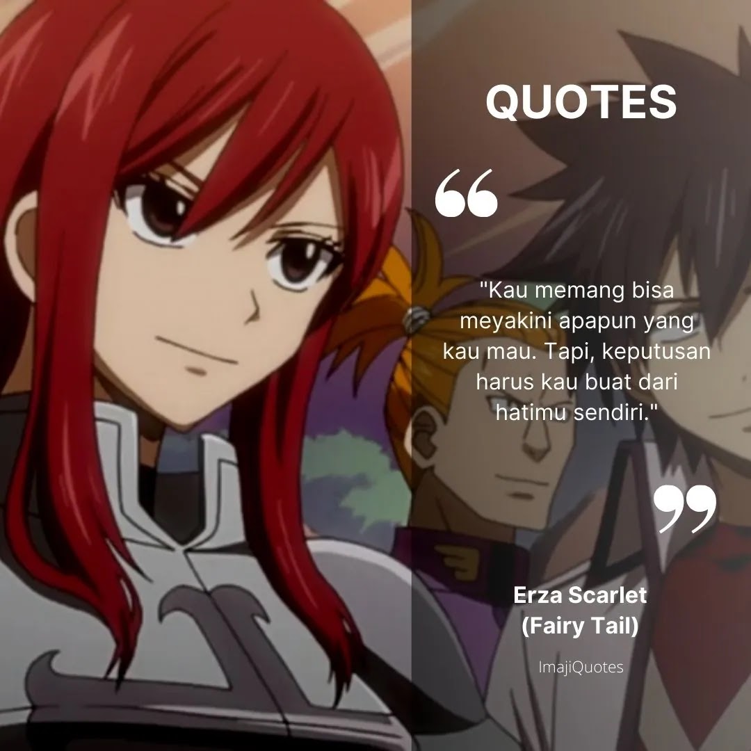 Kata Mutiara Erza Scarlet (Fairy Tail)