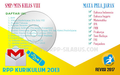 RPP SMP Kelas 8 Kurikulum 2013 Revisi 2017