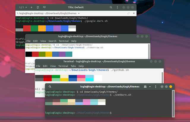 Linux terminal color schemes