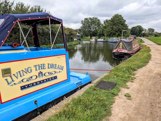 Barges on the Grand Union Canal at Startop's End