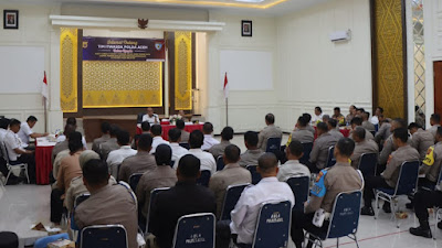 Tim Itwasda Polda Aceh Lakukan Audit Kinerja Tahap I di Polres Aceh Selatan 