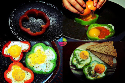 Idea para hacer huevos fritos con formas