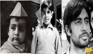 childhood photos of bollywood actor and actress amitabh bachchan