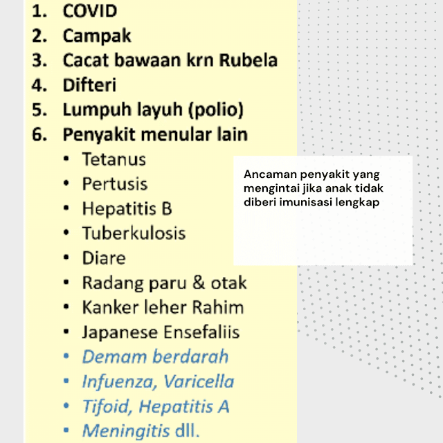 Imunisasi lengkap