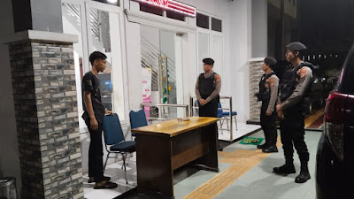 Harkamtibmas Sat Samapta Polres Aceh Selatan Patroli Malam Hari. 