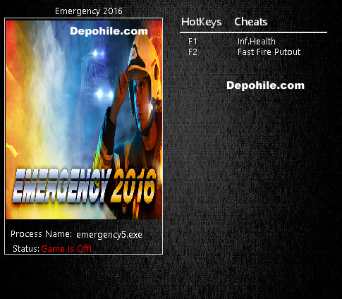 Emergency 2016 (PC) Oyunu Sınırsız Can +2 Trainer Hilesi İndir