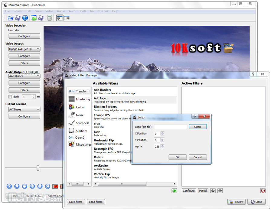 Avidemux Video Editor Free Download