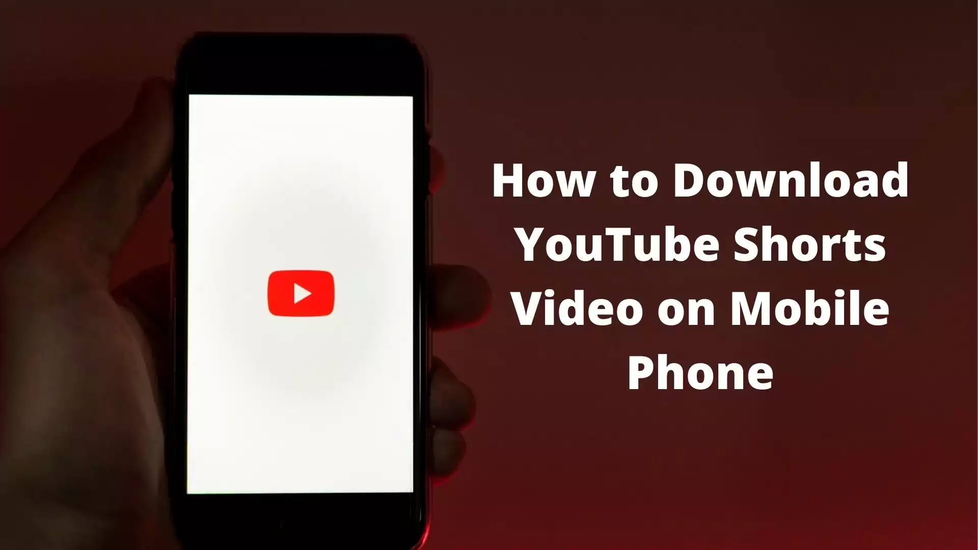 How to Download YouTube Shorts Video on Mobile Phone
