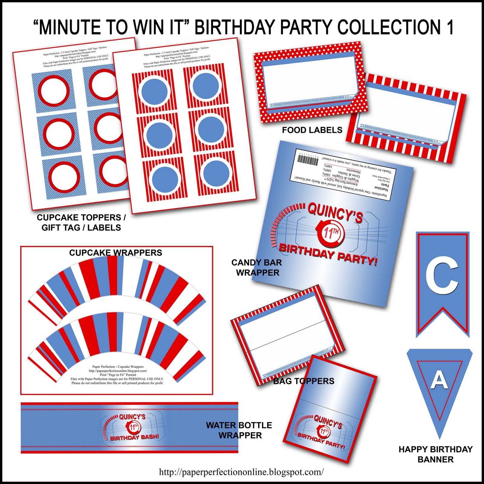 Paper Perfection: Free "Minute to Win It" Birthday Party Invitation