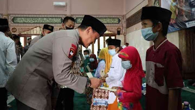 Dalam Rangka Menyambut Hari Raya Idul Yatama, Polda Banten Adakan Santunan Anak Yatim