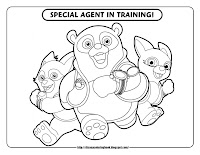 special agent oso coloring pages