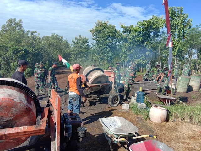 Pacu Pengecoran Jalan Biar Selesai Sesuai Target