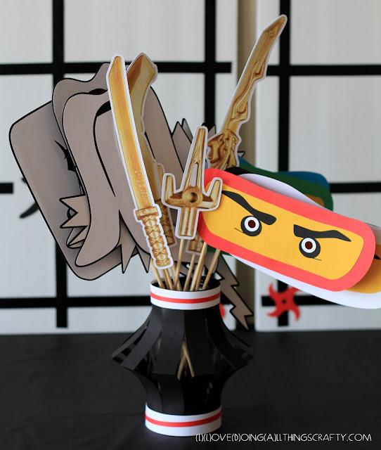 Ninjago Themed Photo Props - Free Silhouette Files