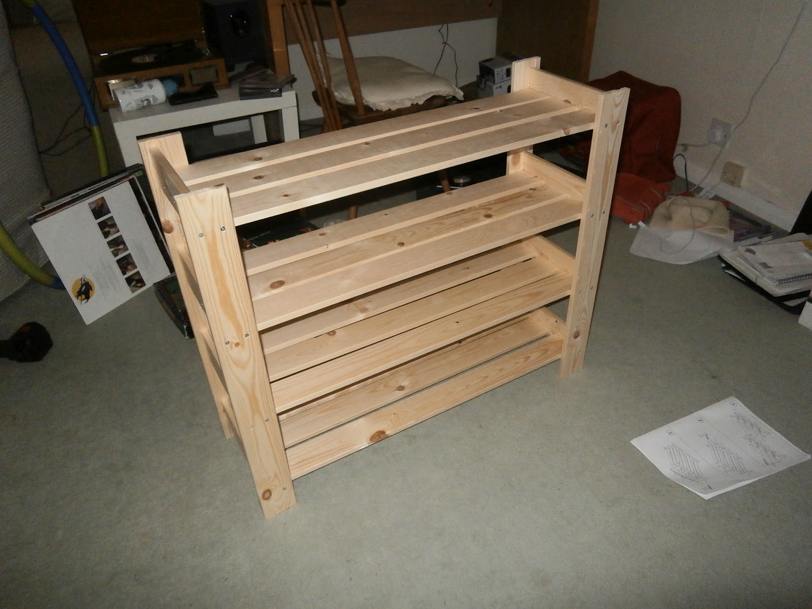 Woodwork Homemade Shoe Rack Plans PDF Plans