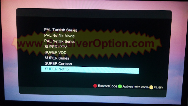 1506TV 512 4M NEW SOFTWARE WITH SUPER NETFLIX & EVOCAMD OPTION