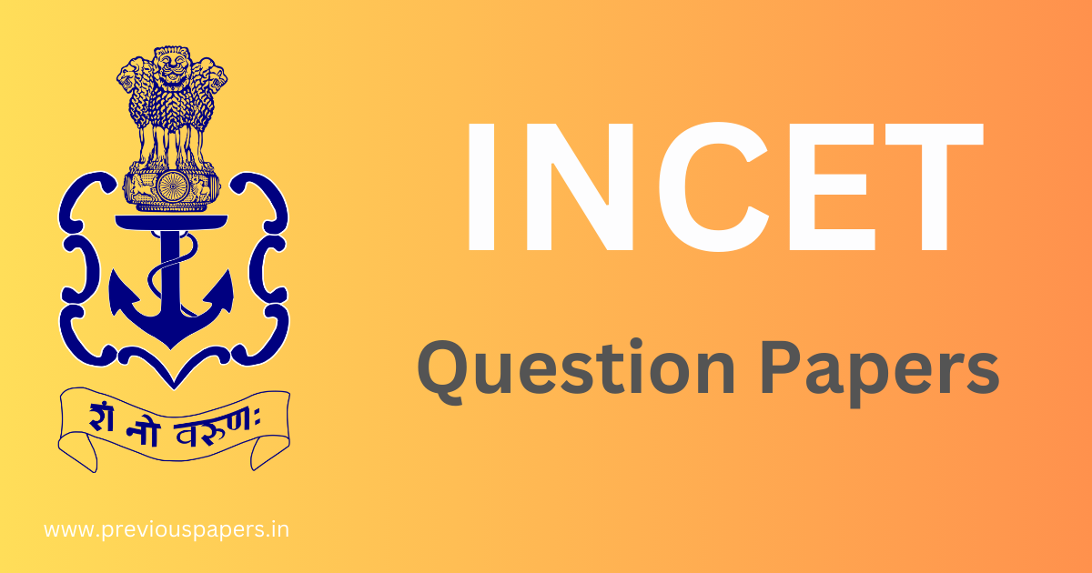Indian Navy Civilian Entrance Test - INCET Question Paper