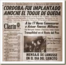 Cordobazo - clarin