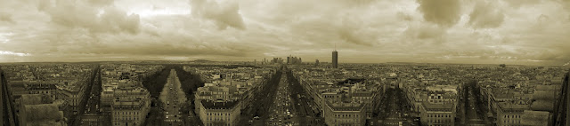 Vue à partir de l'Arc de Triomphe (face Ouest)