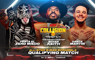 Lucha de triple amenaza en AEW Collision