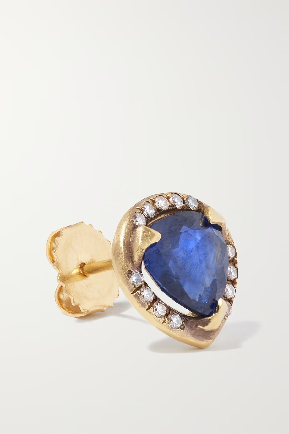 SYLVA & CIE 18-karat Gold, Sapphire, and Diamond Earrings