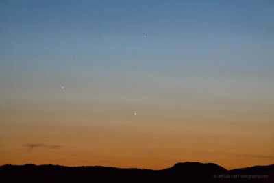 Pursuing the Venus, Jupiter, Mercury conjunction on May 26, 2013, just right with a low horizon.