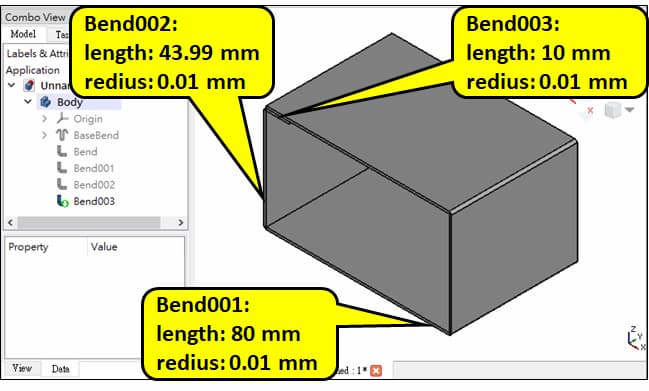 Drawing software：FreeCAD 0.19.2 Sheet Metal