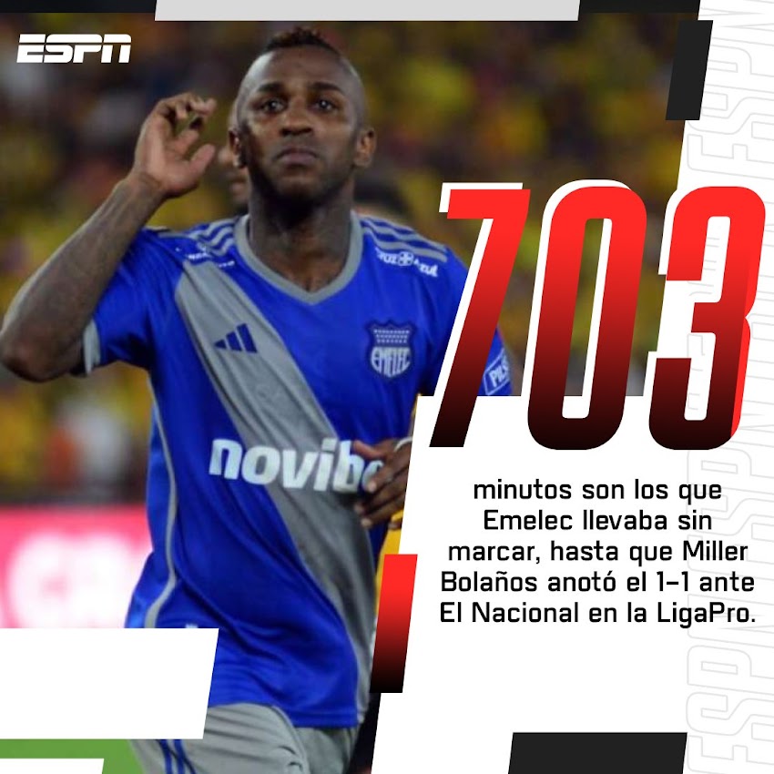 Emelec tuvo que esperar este tiempo para marcar un gol