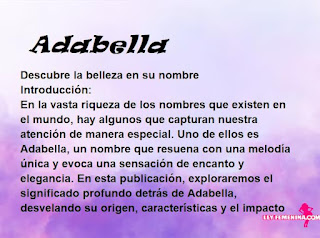 significado del nombre Adabella