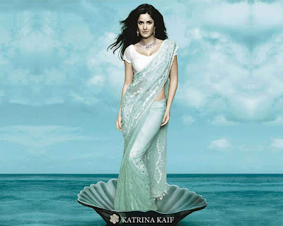 bollywood actress katrina kaif in hot saree photos