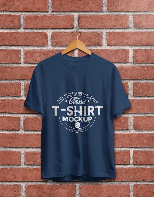 Mockup Kaos Custom Dengan Hanger