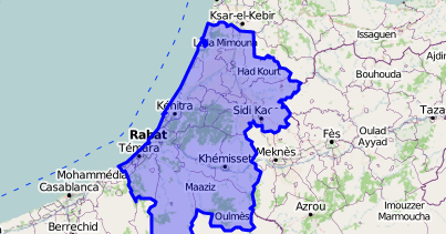 Region De Rabat Sale Kenitra Maroc Maps