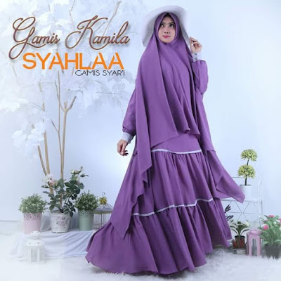 Contoh Model Baju Muslim Syari Syahlaa Untuk Remaja Terbaru terlihat bagus dan berkelas den √45+ Model Baju Muslim Syari Syahlaa Remaja 2022