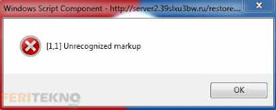 Mengatasi Muncul Pop Up Unrecognized Markup di PC Mengatasi Muncul Notifikasi Unrecognized Markup Setiap Menyalakan PC Pada Windows 7, 8 dan 10