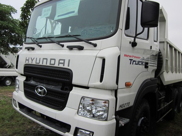 Ngoại thất xe 14 tấn ben HD270 Hyundai