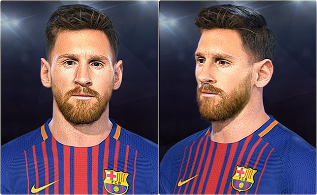 Lionel Messi Face PES 2018