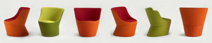 DIDI chair. High level of customization, seating comfort, sustainable craftsmanship and a unique sculptural expression