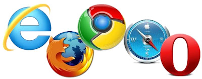 Top 10 Web Browsers of the World - Google Chrome, Mozilla Firefox, Internet Explorer, Safari Opera, Rockmelt, Maxthon, Deepnet, Sea Monkey and Avant Browser.