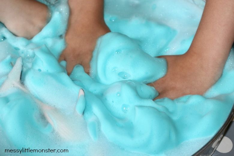 soap foam recipe - sensory play recipes for kids