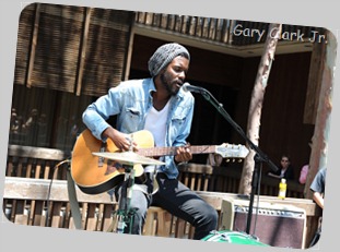 Gary Clark Jr performs on June 24, 2011 at Warner Brother Records world famous ski chalet patio in Burbank, CA