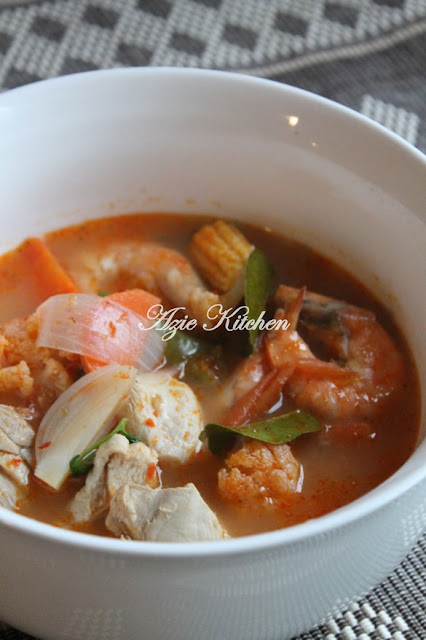 Resepi Tomyam Putih Azie Kitchen - Resepi KK