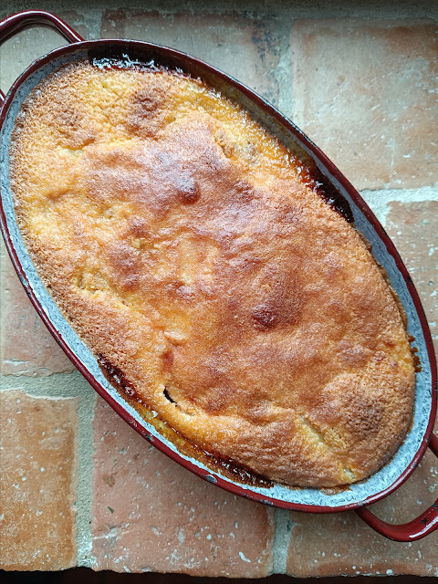 Gâteau pêches amandes