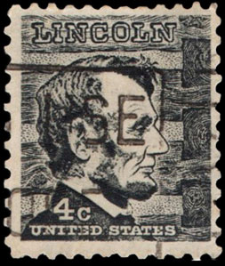 United States Postage Stamp US-1282 Prominent Americans Abraham Lincoln 4 cents 1965