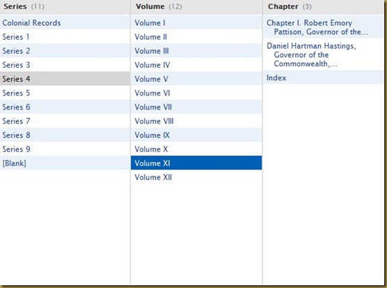 Pennsylvania Archives, Colonial Records, Series 4, Volume XI