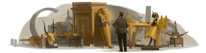 Howard Carter's 138th Birthday - Google Logo