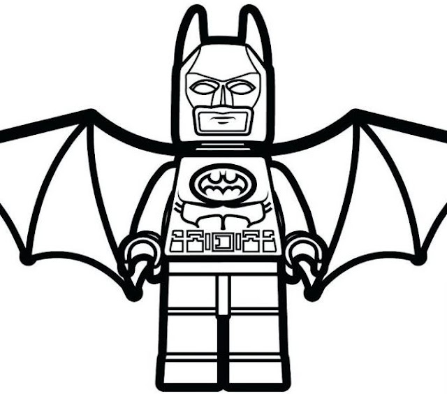 Gambar Mewarnai Batman Lego ~ Gambar Mewarnai Lucu