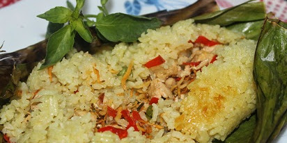 Resep - Cara Membuat Nasi Bakar Ikan Teri Sedap