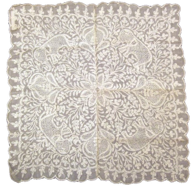 Chikan embroidered handkerchief 