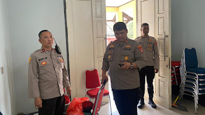 Kapolsek Tigaraksa pimpin pengamanan Rapat Pleno Rekapitulasi Suara di Kec Tigaraksa 